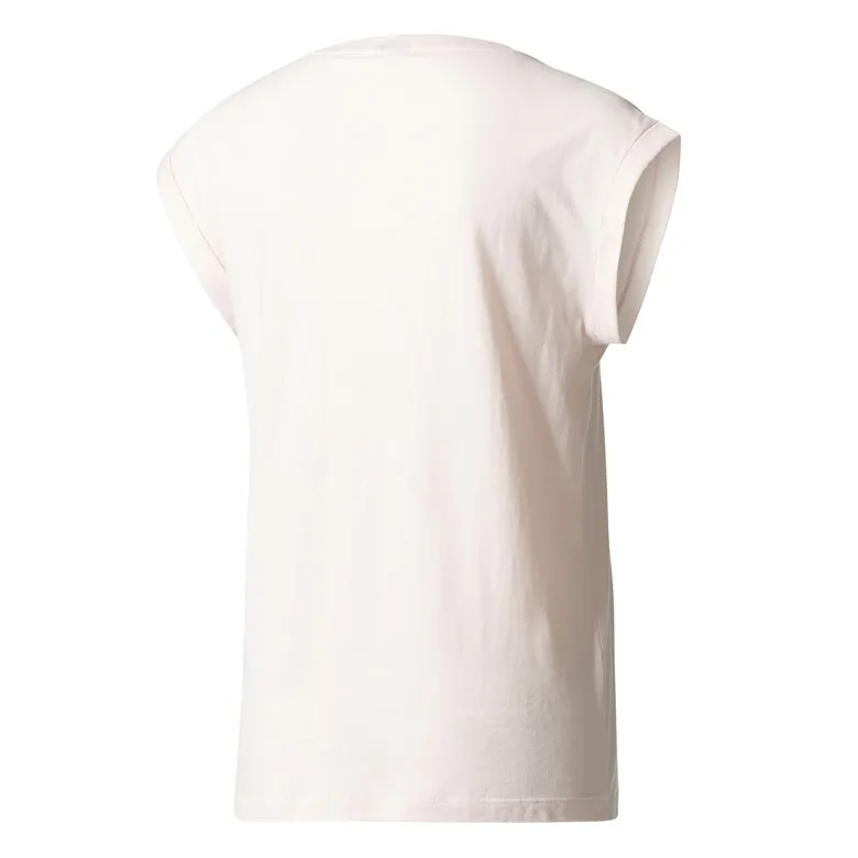 ADIDAS ORIGINALS THE FARM BOYFRIEND ROLLUP TEE W "FLORALITA" (HALO PINK)