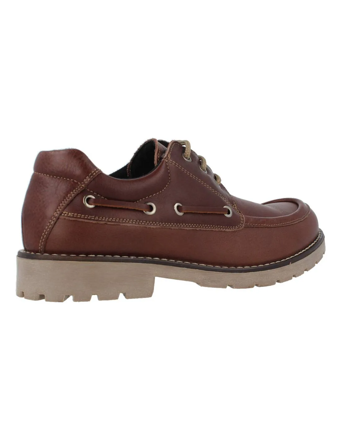 BAERCHI  ZAPATOS NáUTICOS ENGRASADO MARRóN