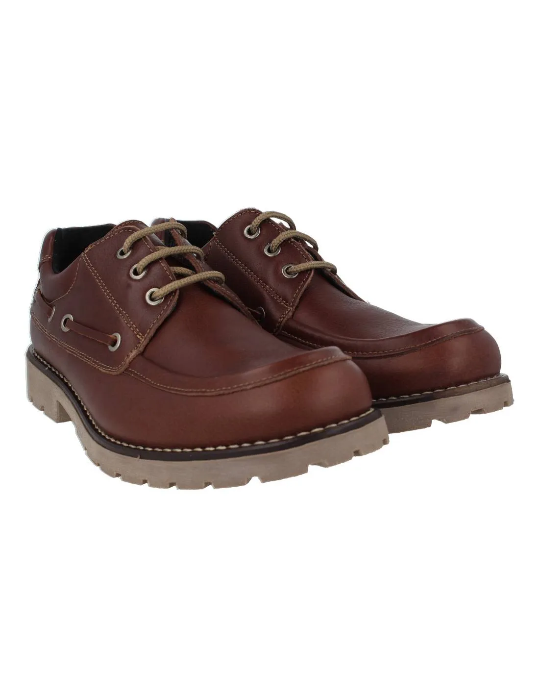 BAERCHI  ZAPATOS NáUTICOS ENGRASADO MARRóN