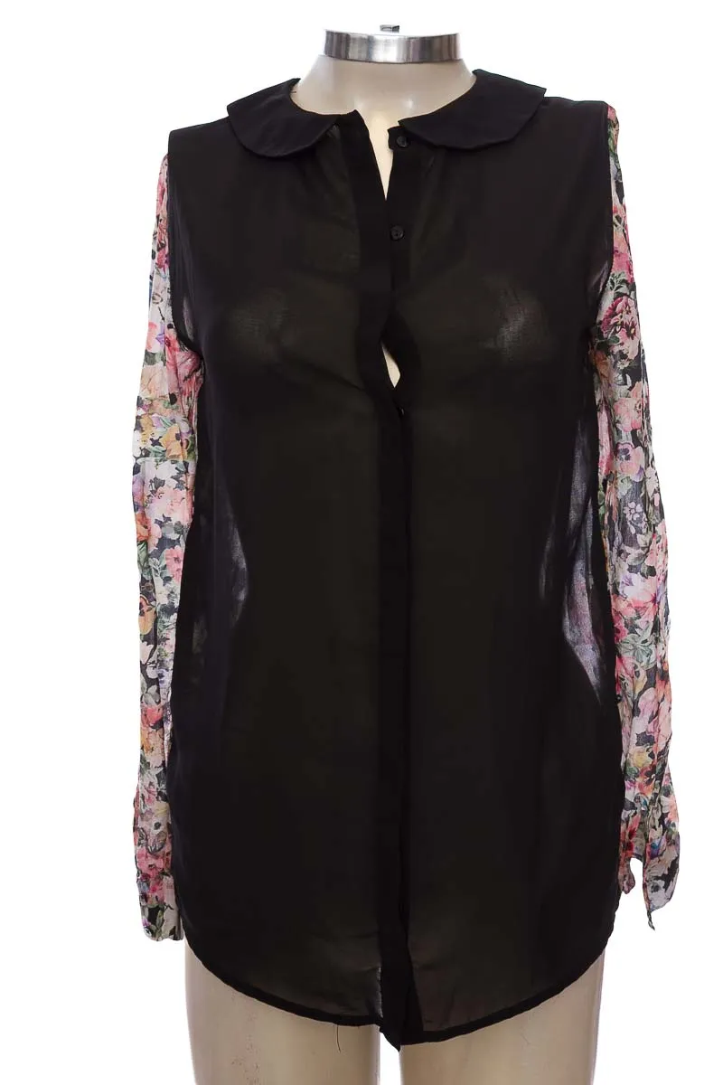 BLUSA COLOR NEGRO  ZARA