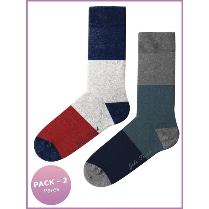 CALCETINES MUJER JOHN FRANK ALGODóN (PACK 2 PARES) WJF2LS1927