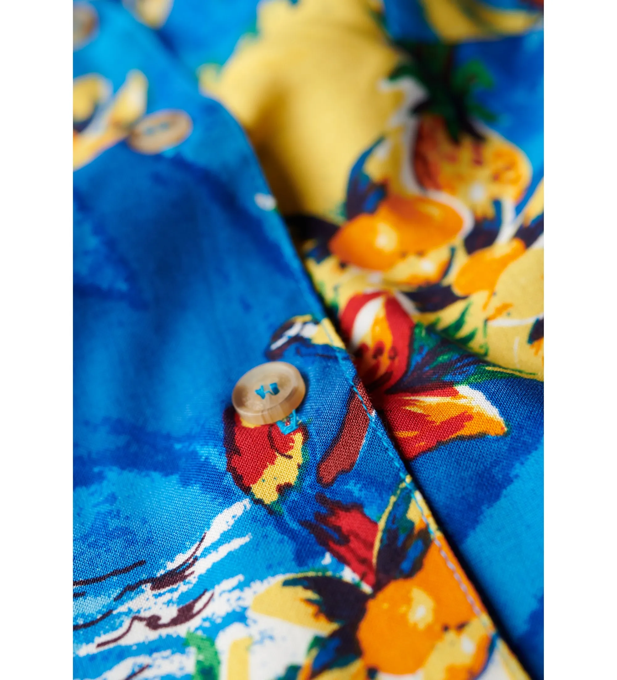 Camisa Beach Resort azul