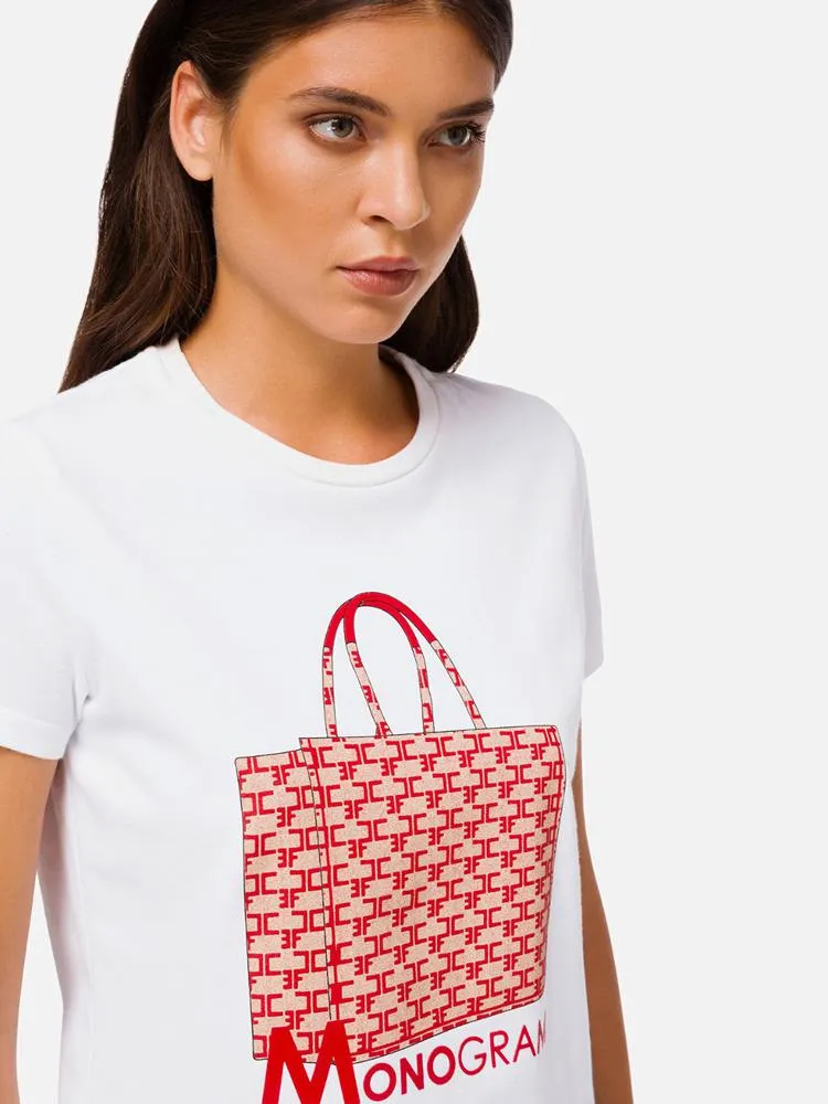 CAMISETA BOLSO MONOGRAM ELISABETTA FRANCHI