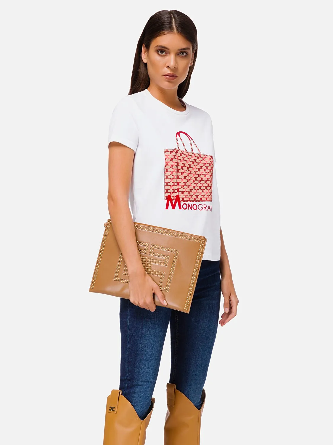 CAMISETA BOLSO MONOGRAM ELISABETTA FRANCHI