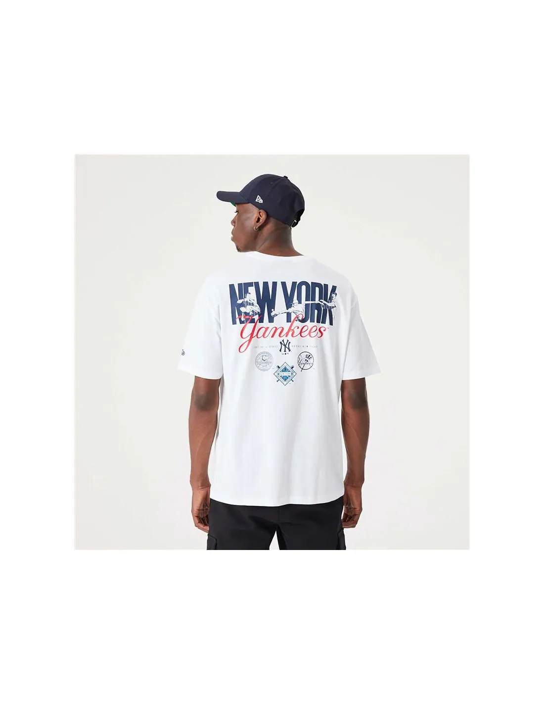 Camiseta New Era MLB New York Yankees Blanco Hombre