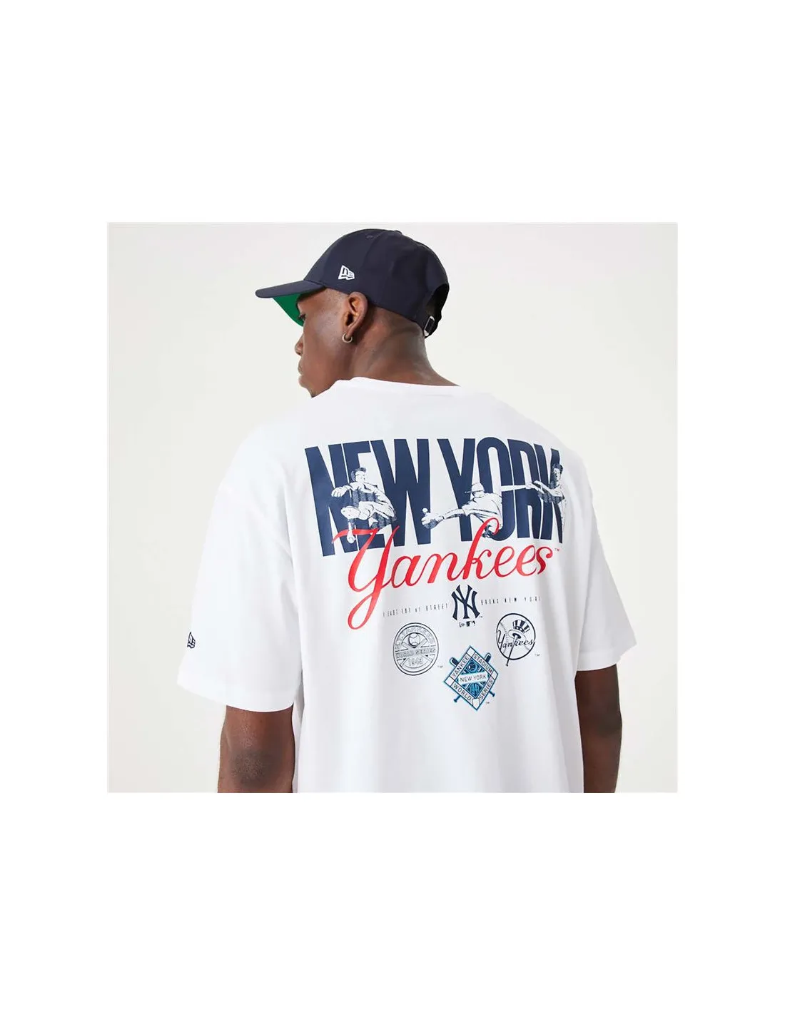 Camiseta New Era MLB New York Yankees Blanco Hombre