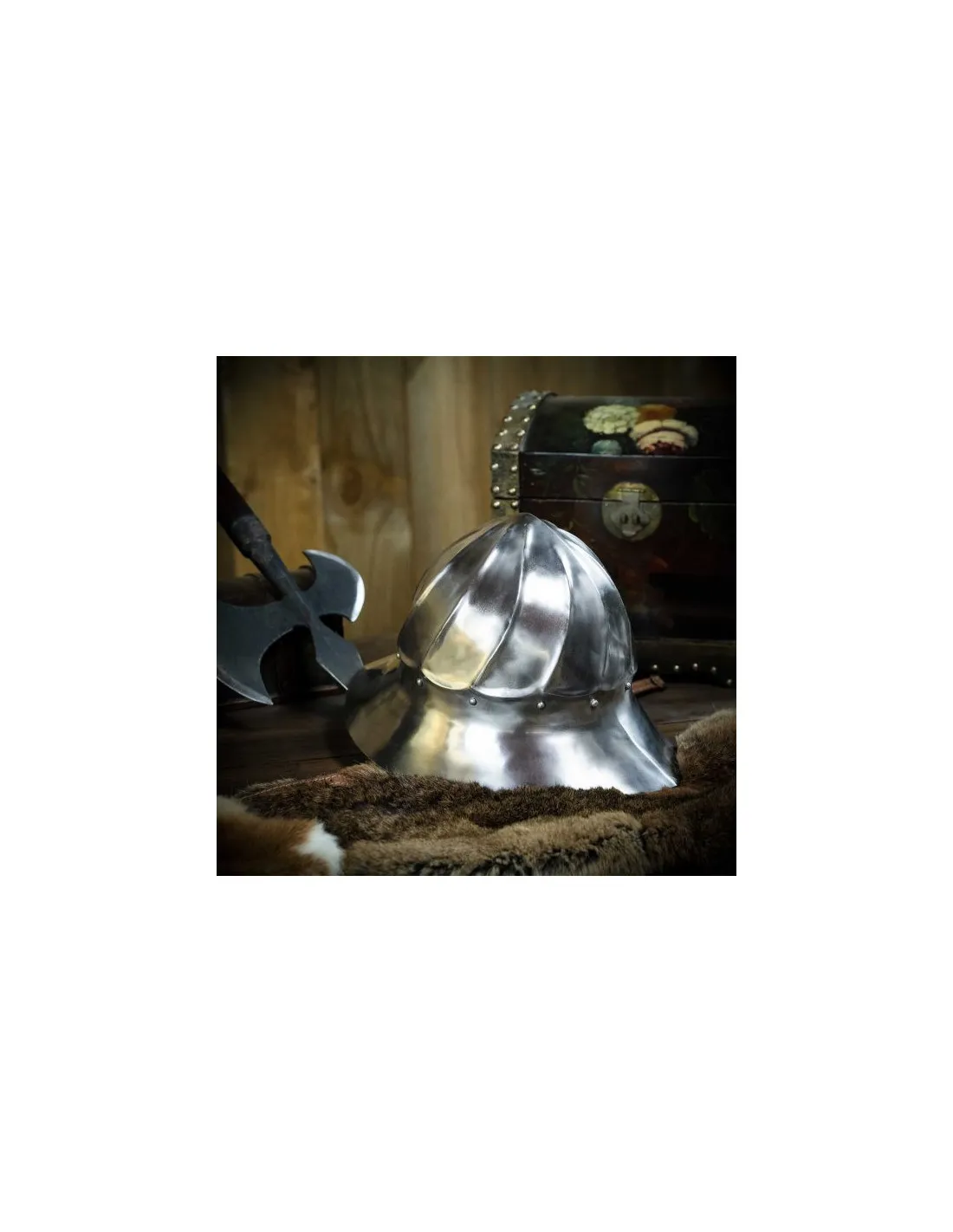 Casco capelina Kettle de Borgoña S. XVI