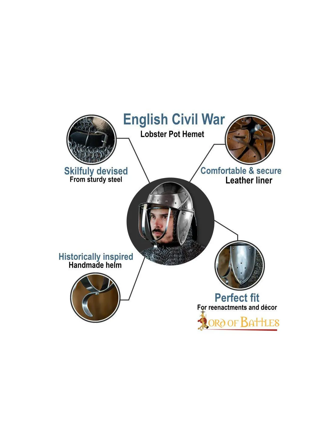 Casco Guerra Civil inglesa S. XVII