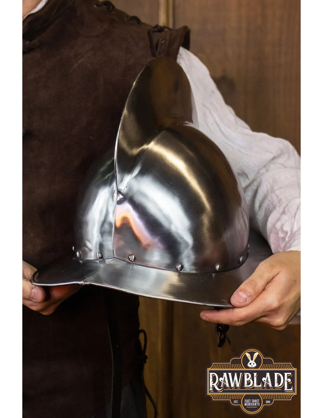 CASCO MORRIóN CASTELLóN DE CONQUISTADOR ESPAñOL, SIGLOS XVXVI