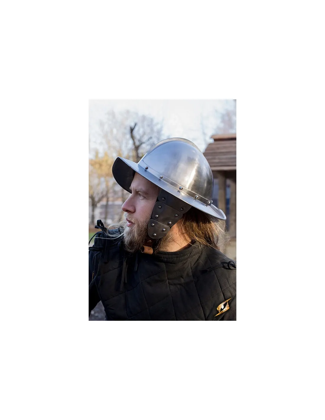 Casco Morrión de la serie Soberana Epic Armoury, acabado pulido