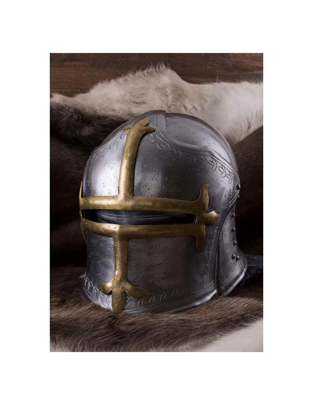 Casco Sallet de Arquero con visera, siglo XV