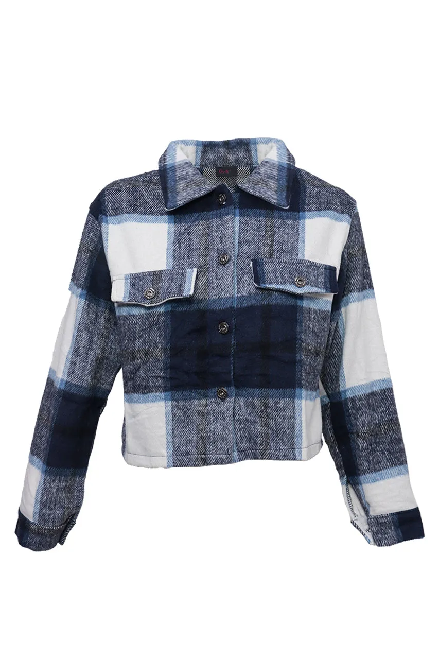 Chamarra de Cuadros para Mujer Jackies CH27918