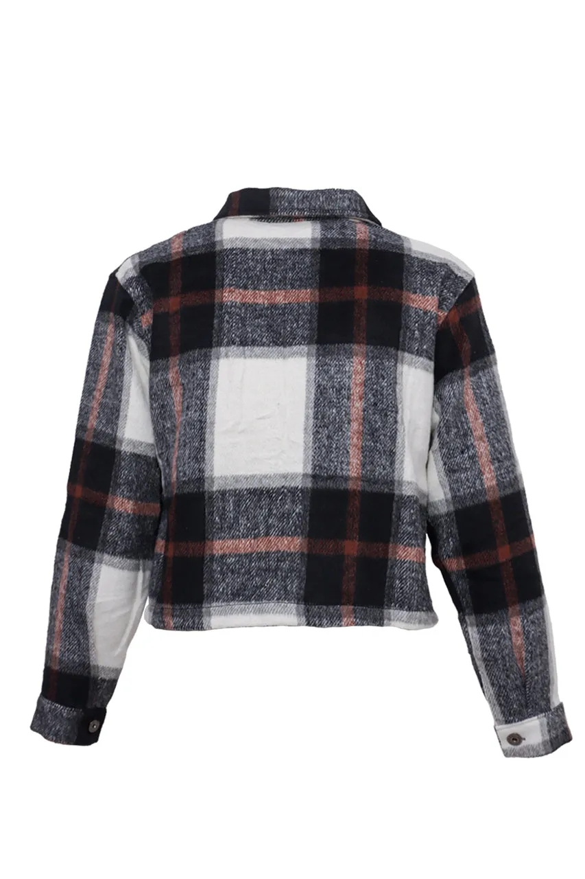 Chamarra de Cuadros para Mujer Jackies CH27918