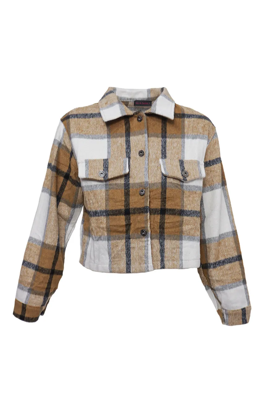 Chamarra de Cuadros para Mujer Jackies CH27918