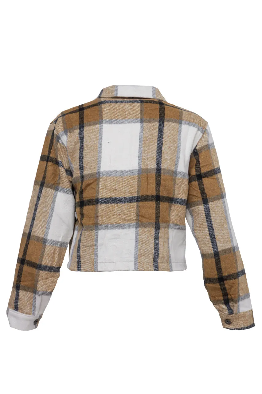 Chamarra de Cuadros para Mujer Jackies CH27918