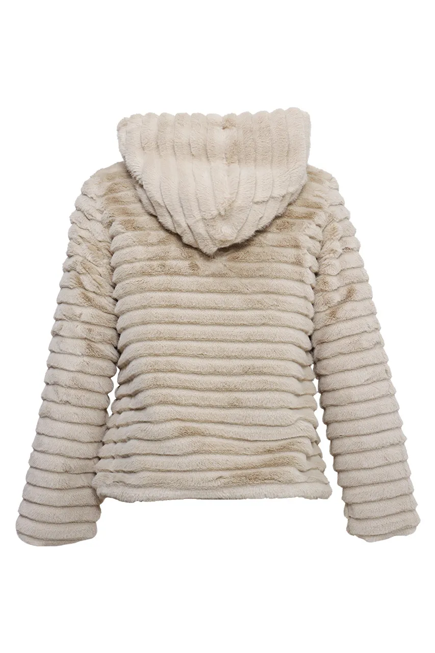 CHAMARRA DE PELUCHE PARA MUJER ASPIK ANP5001