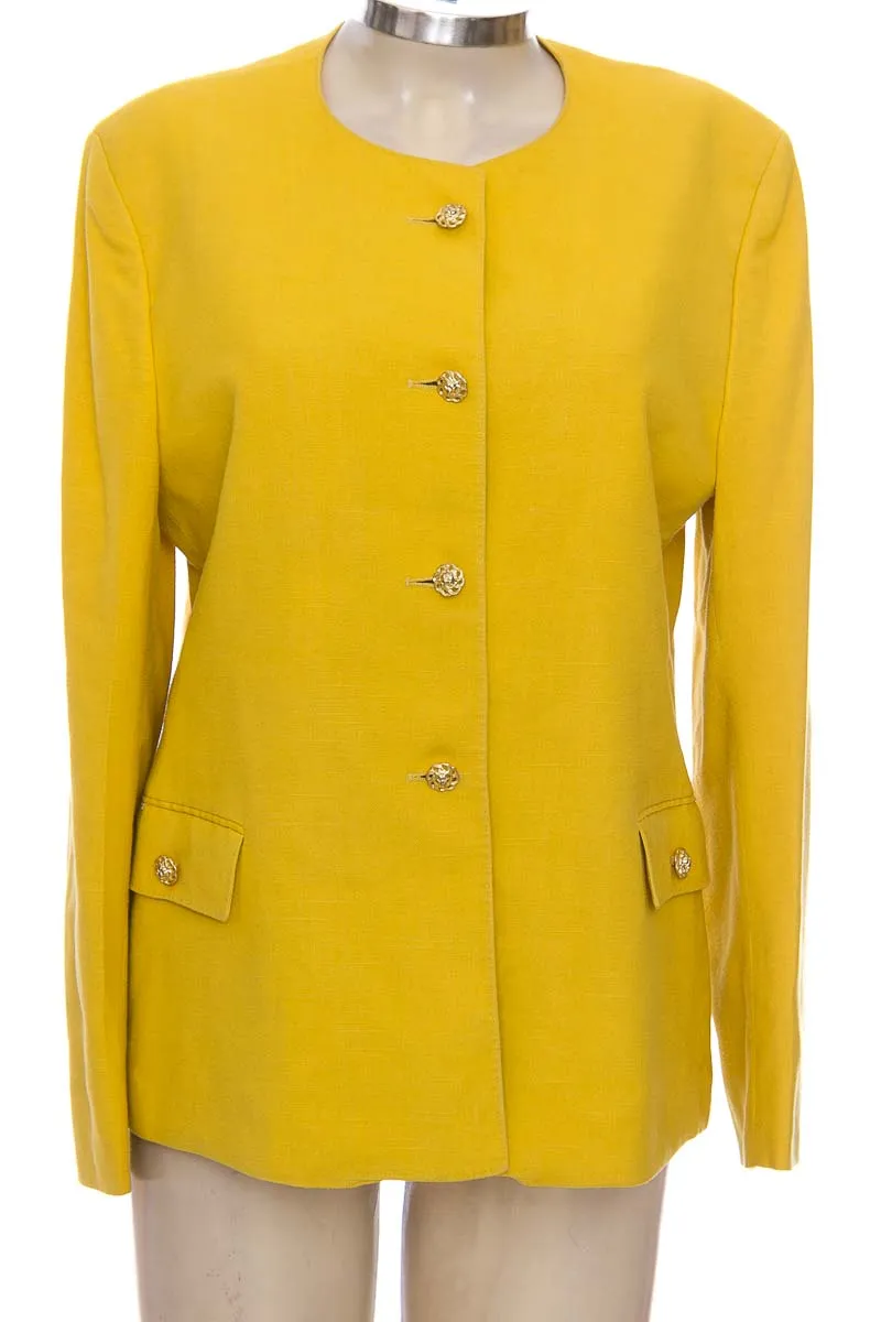 CHAQUETA / ABRIGO COLOR AMARILLO  HERNANDO TRUJILLO