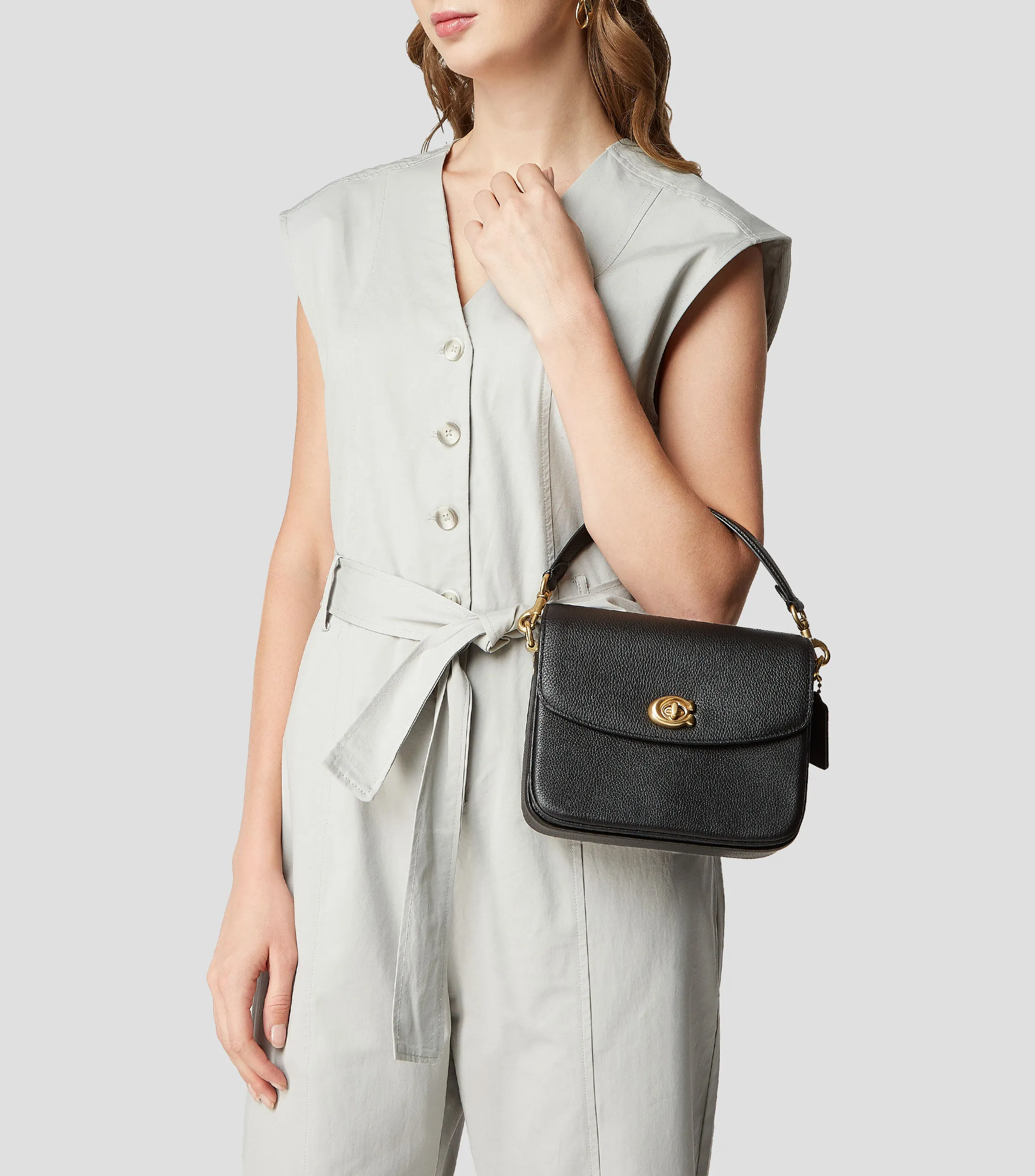Coach Bolso crossbody en piel