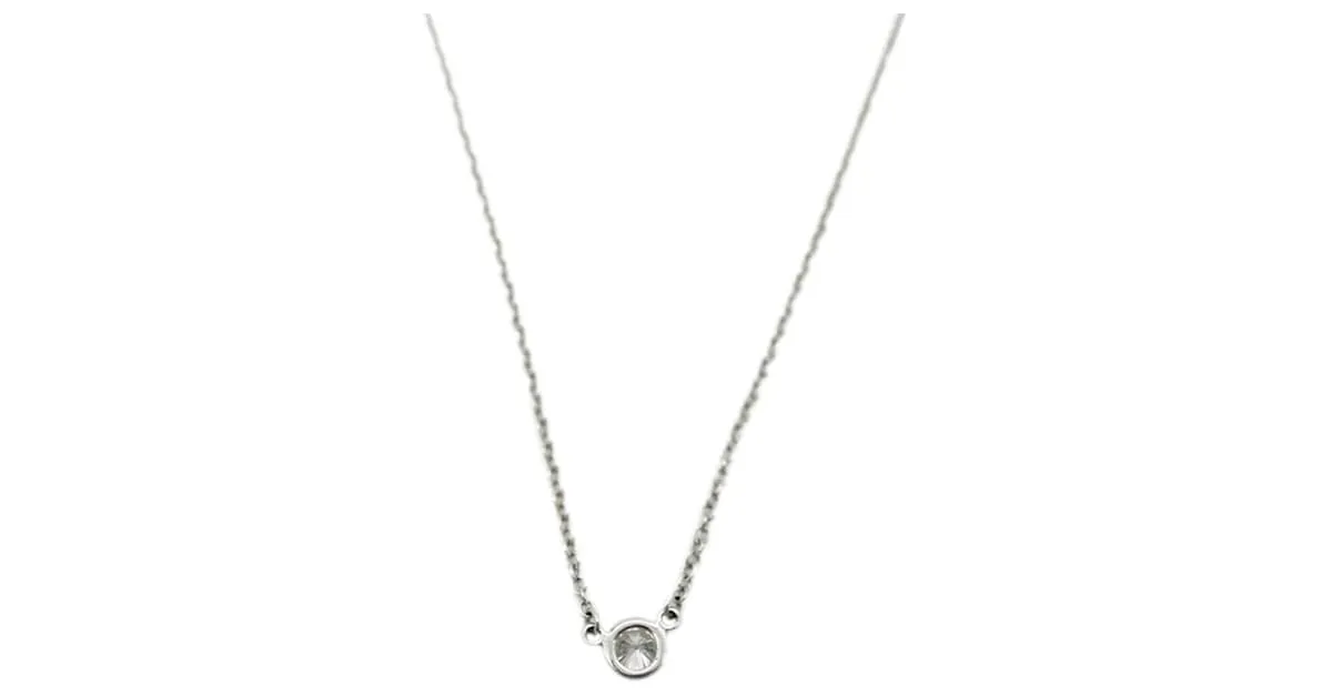 Colgante de Platino Elsa Peretti Diamond By The Yard de Tiffany & Co. 