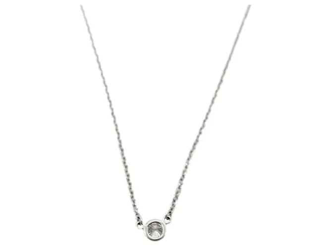 Colgante de Platino Elsa Peretti Diamond By The Yard de Tiffany & Co. 