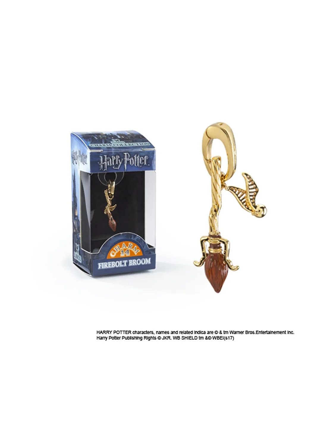 Colgante escoba Firebolt, Lumos, Harry Potter
