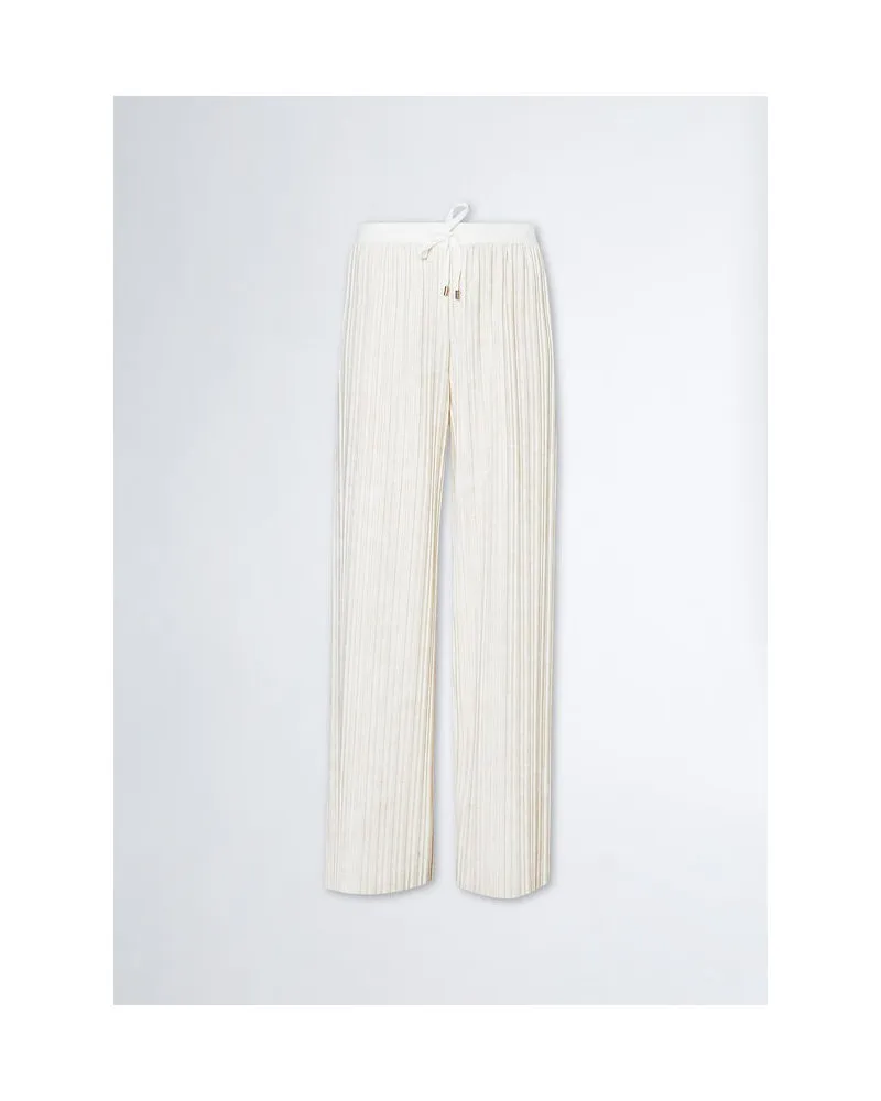 COPIA LIU JO  TA4058 JS579 LT. IVORY GOLD  FELPA PLISS é