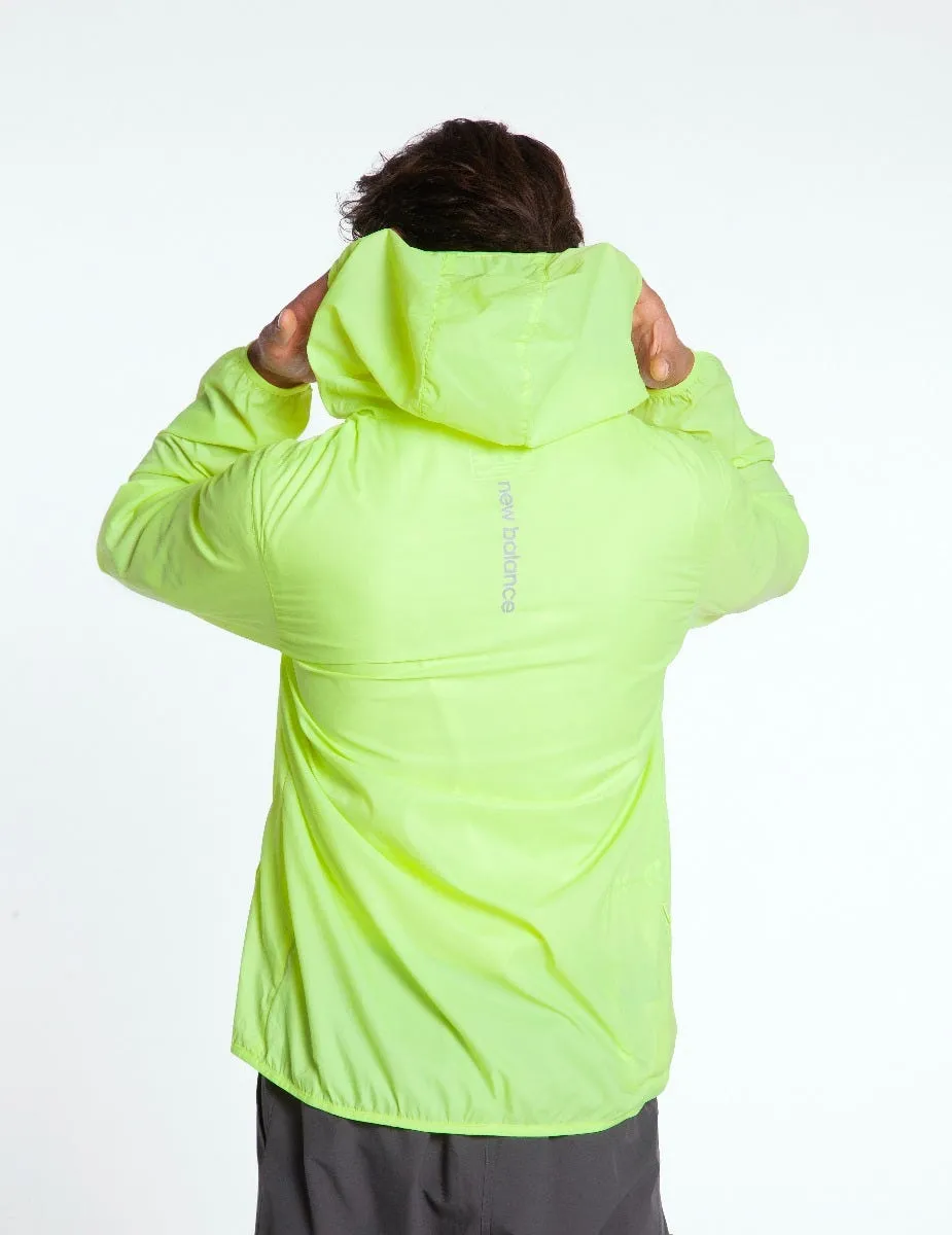 Cortaviento Running  Hombre New Balance Accelerate Empacable Amarillo