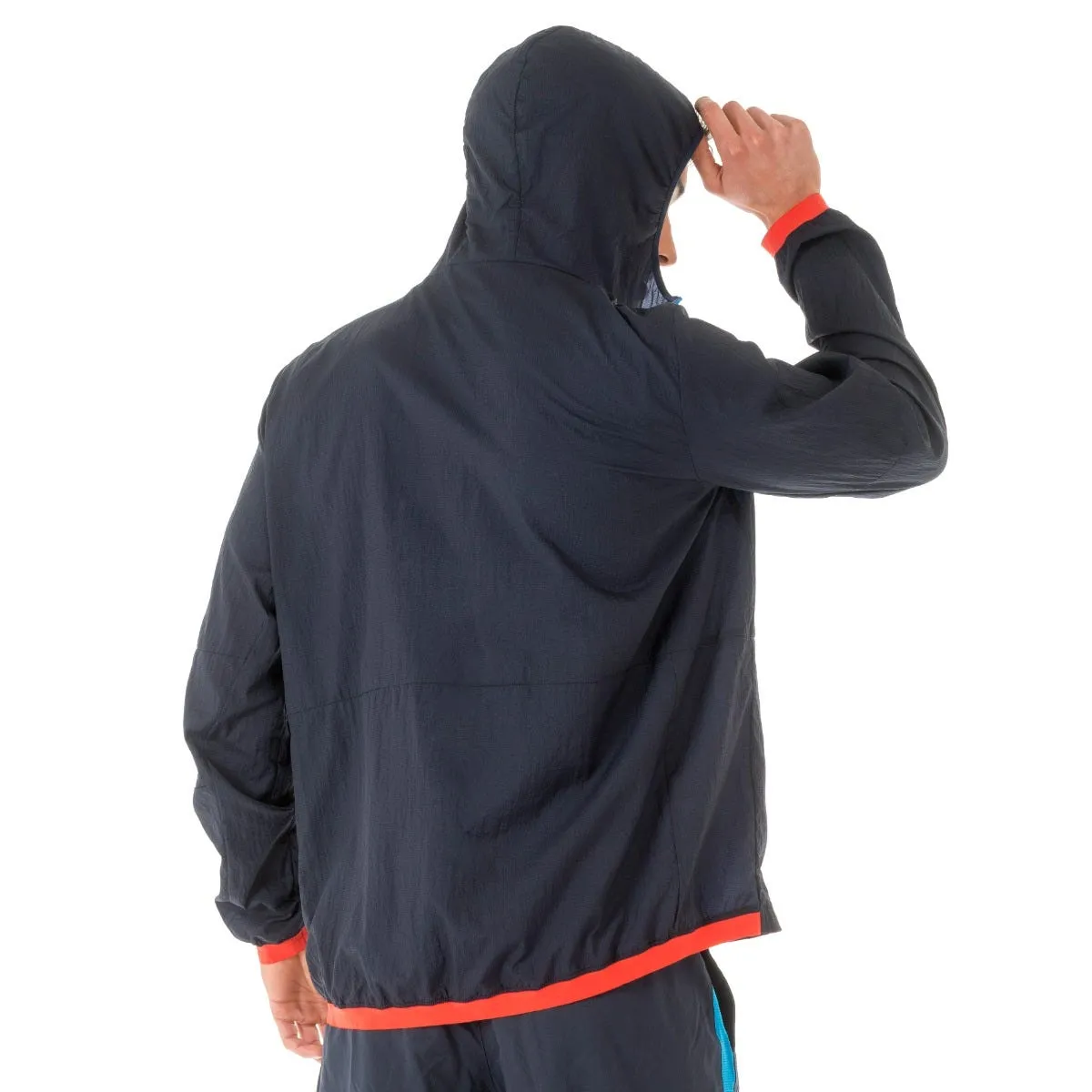 Cortavientos Running Hombre New Balance Empacable Azul 