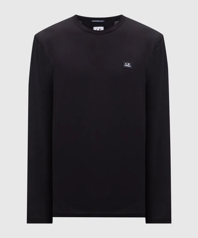 C.P. Company Black longsleeve with logo patch