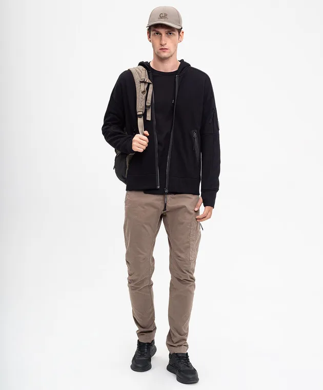 C.P. Company Black longsleeve with logo patch