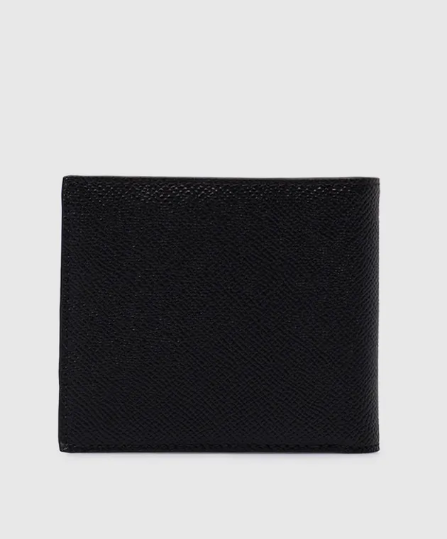 Dolce&Gabbana Black leather purse with metal logo