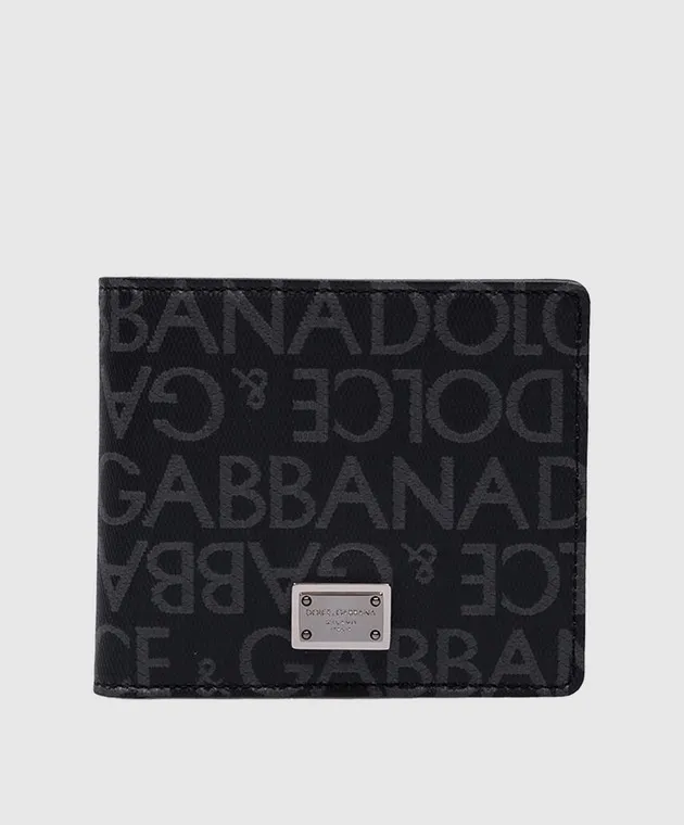 Dolce&Gabbana Gray purse in logo pattern