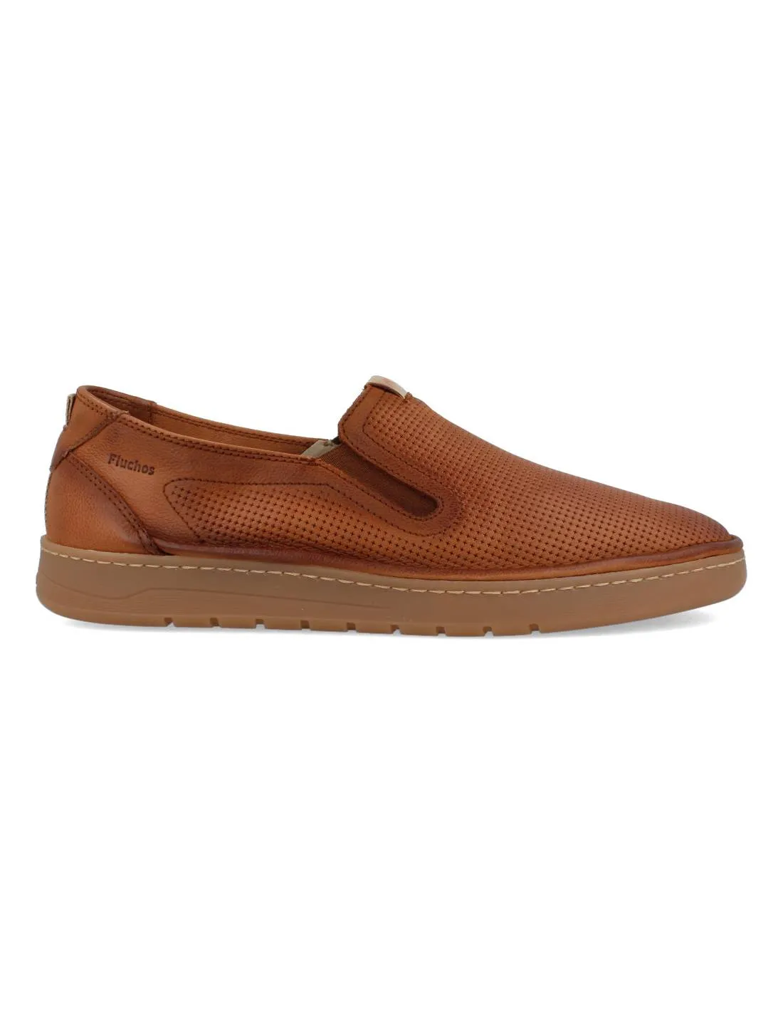 FLUCHOS  MOCASíN CASUAL ELáSTICOS VEGABUCK CUERO