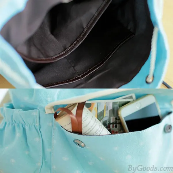  Fresh Cute Bird Printing Dot College Backapack