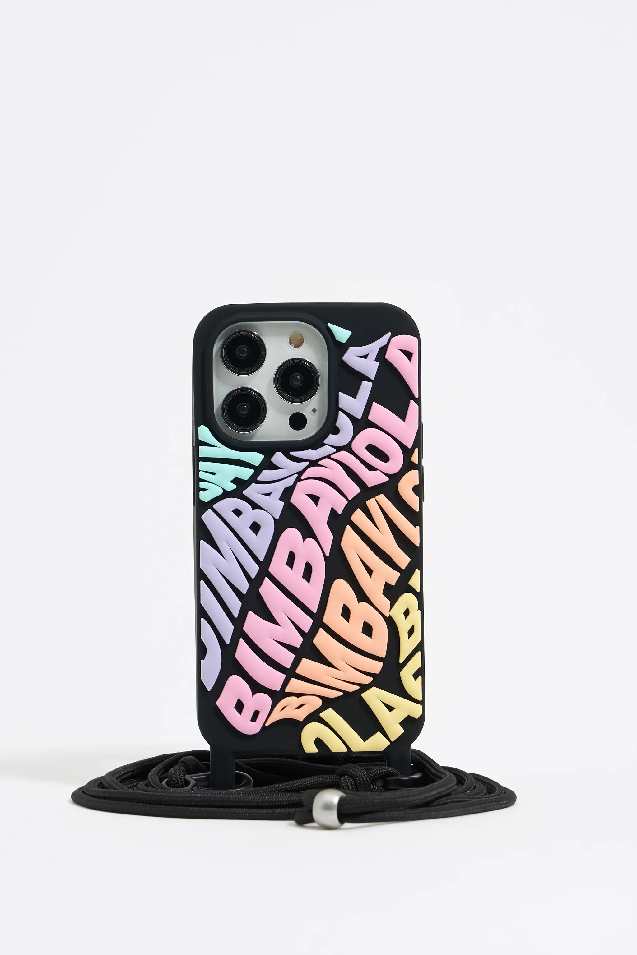 Funda iPhone 14 Pro silicona logo multicolor