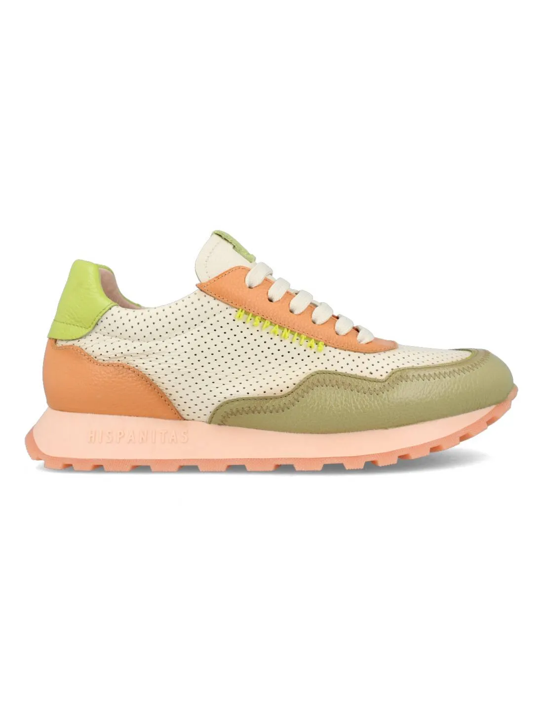 HISPANITAS  SNEAKERS PIEL CERVO ALOE NATA