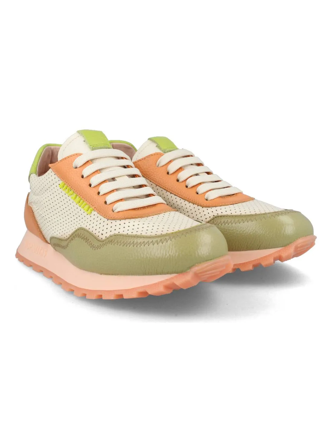 HISPANITAS  SNEAKERS PIEL CERVO ALOE NATA