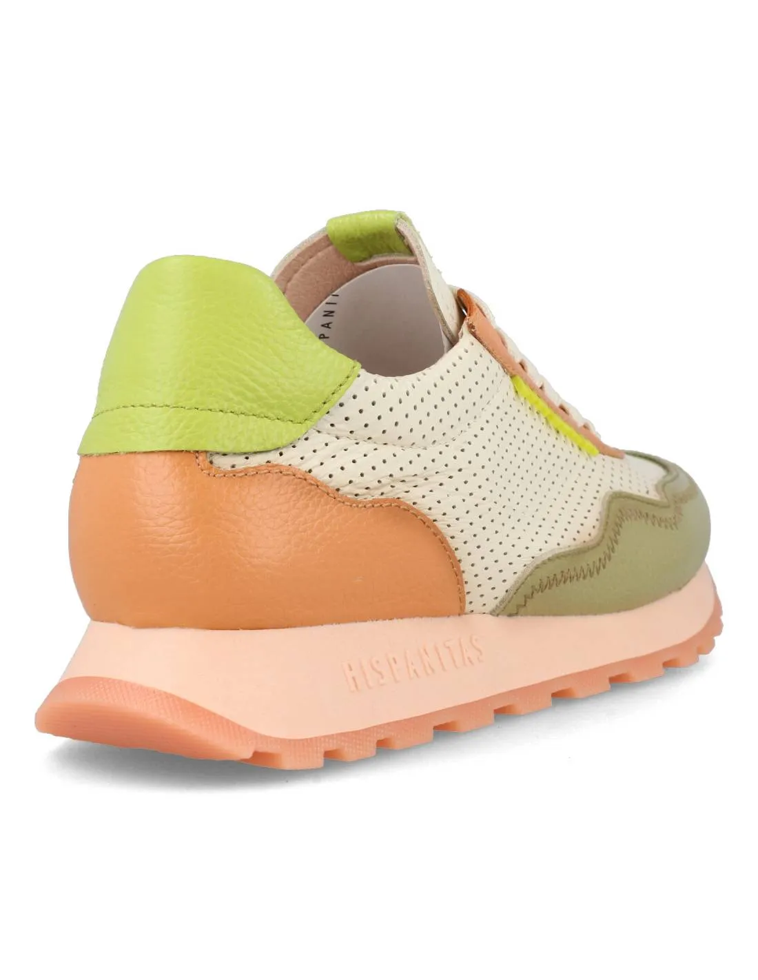 HISPANITAS  SNEAKERS PIEL CERVO ALOE NATA