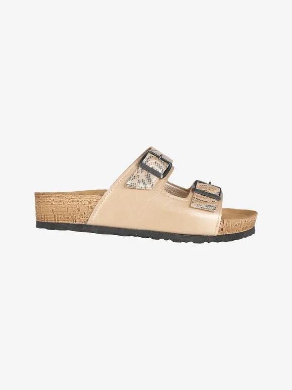 Inblu Babuchas de mujer con estampado y tiras