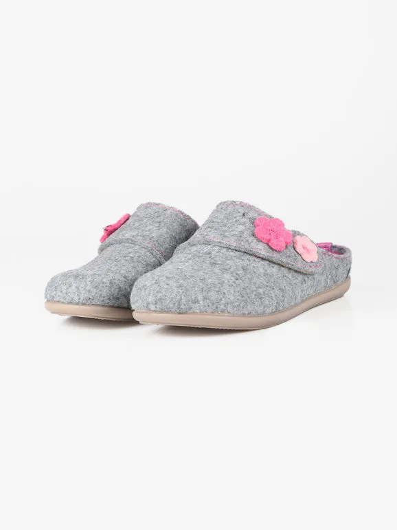 Inblu Babuchas mujer de fieltro con lágrima