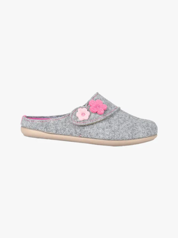 Inblu Babuchas mujer de fieltro con lágrima