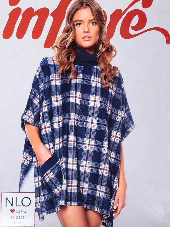 Infiore Poncho navideño de mujer