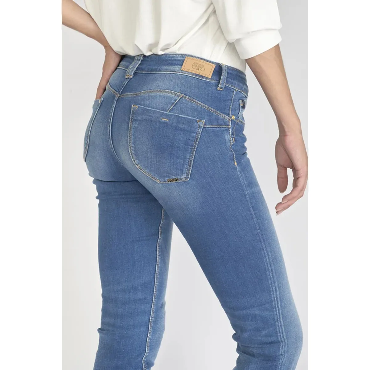 JEANS PUSHUP SLIM PULP, LARGO 34