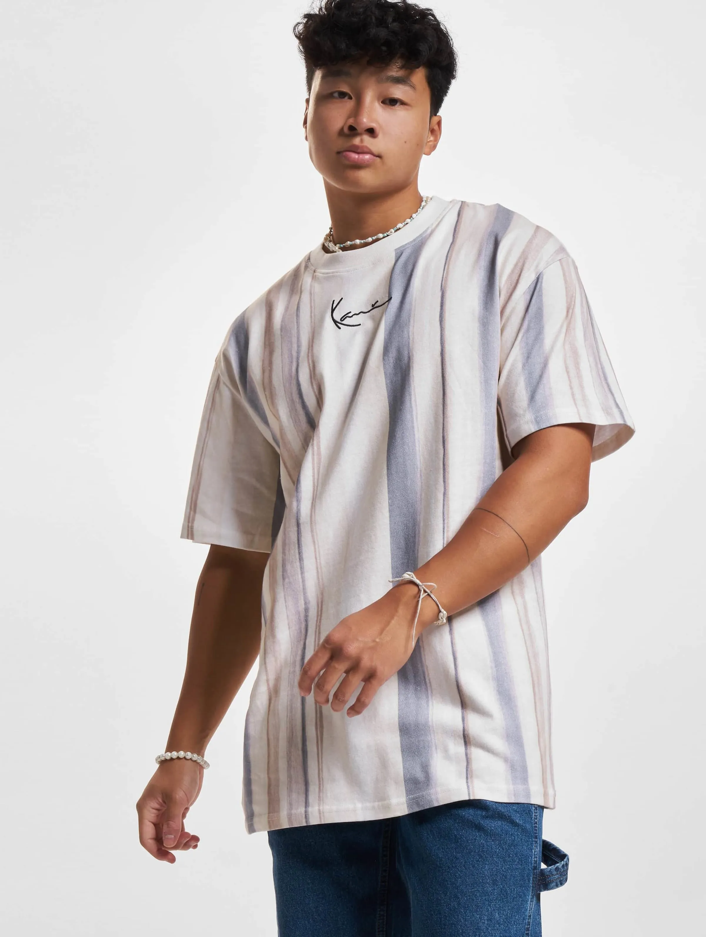 Karl Kani KK Small Signature Tie Dye Stripe Tee