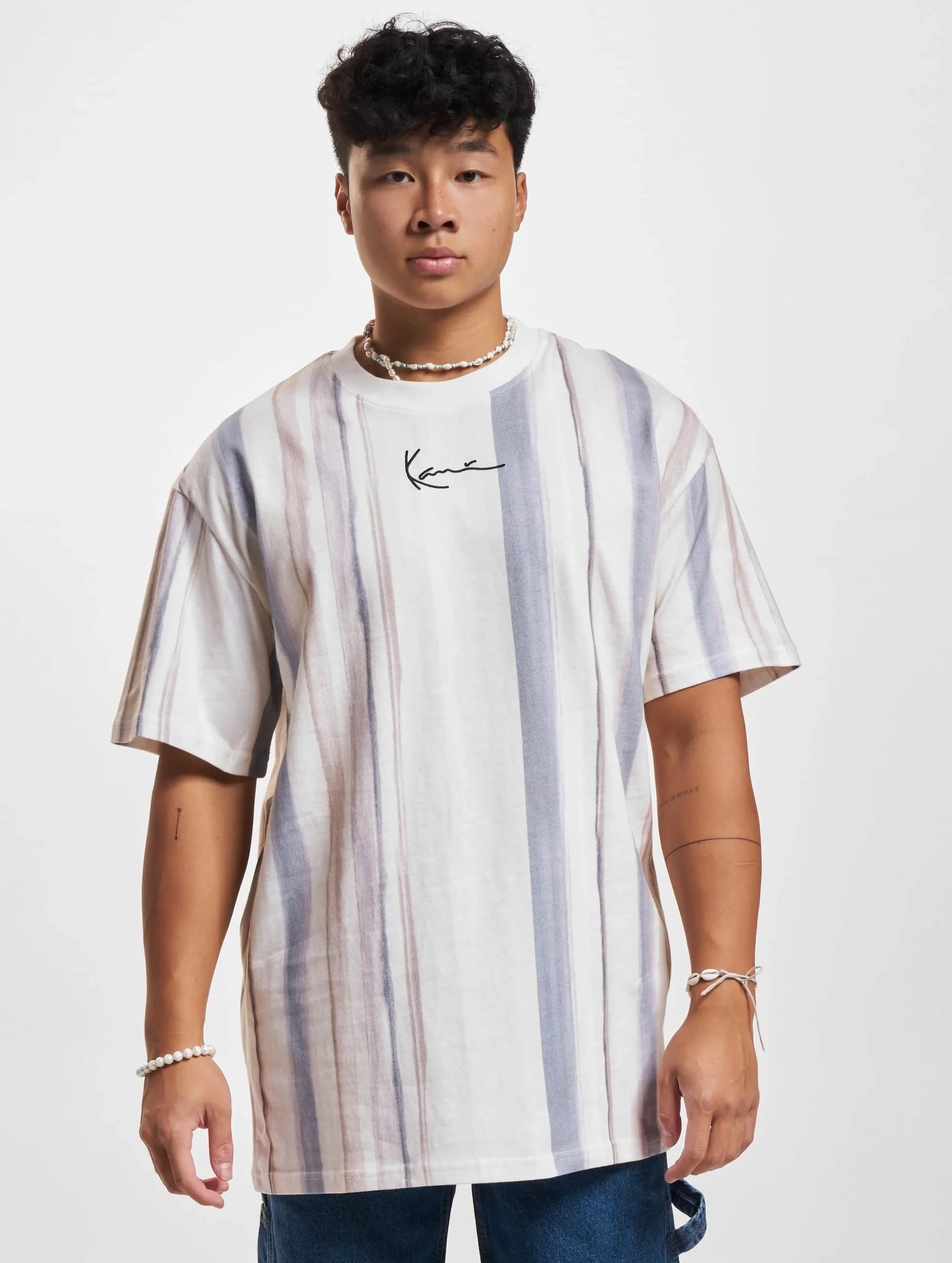 Karl Kani KK Small Signature Tie Dye Stripe Tee