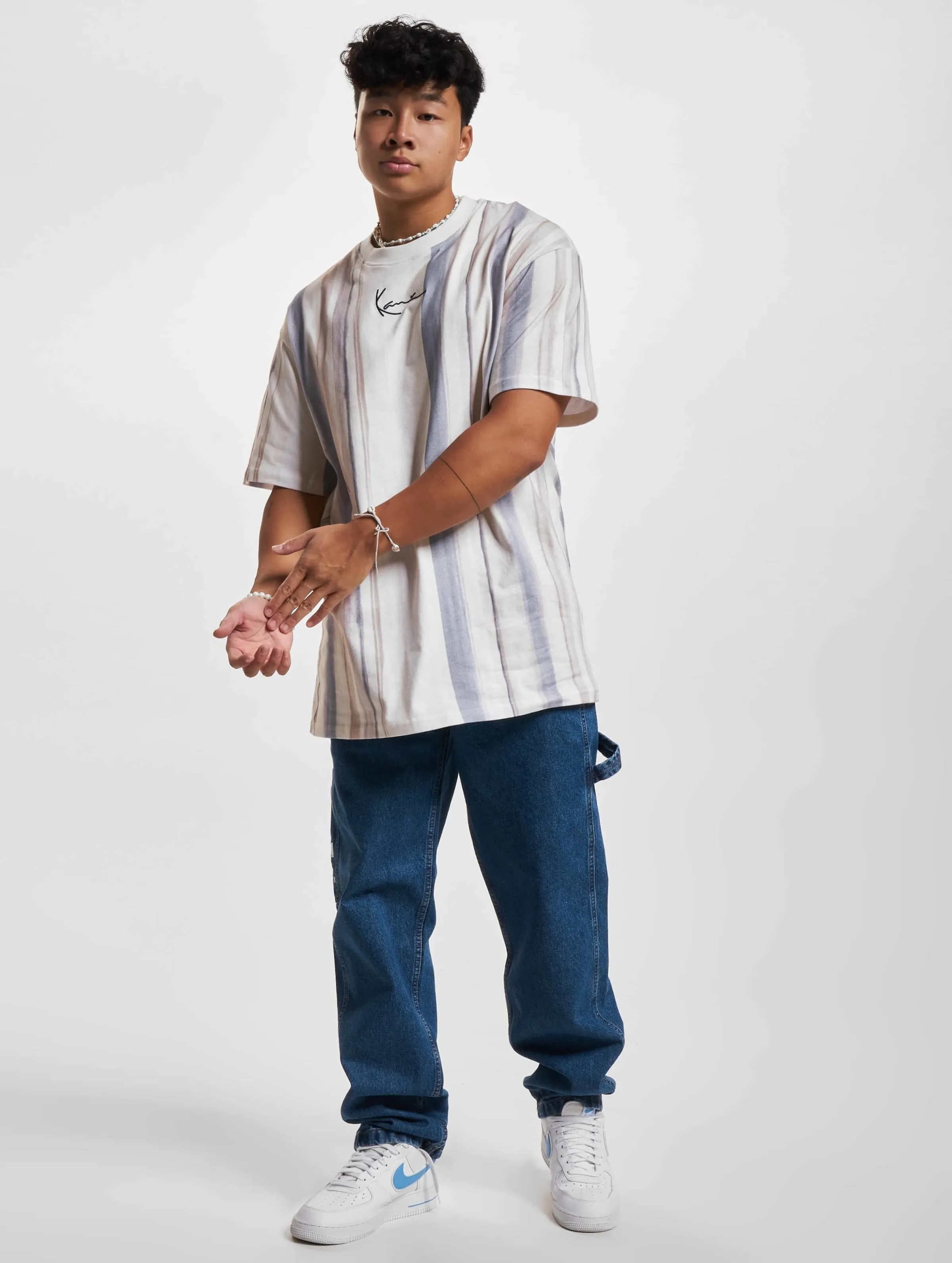 Karl Kani KK Small Signature Tie Dye Stripe Tee
