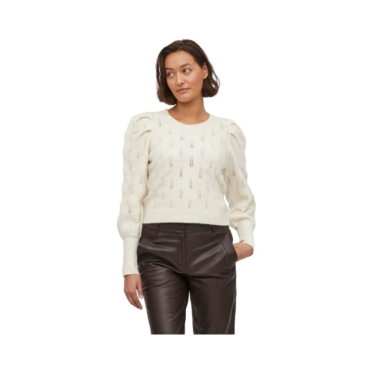 KNIT ELANIA L/S  SUPER LIGHT NATURAL MELANGE