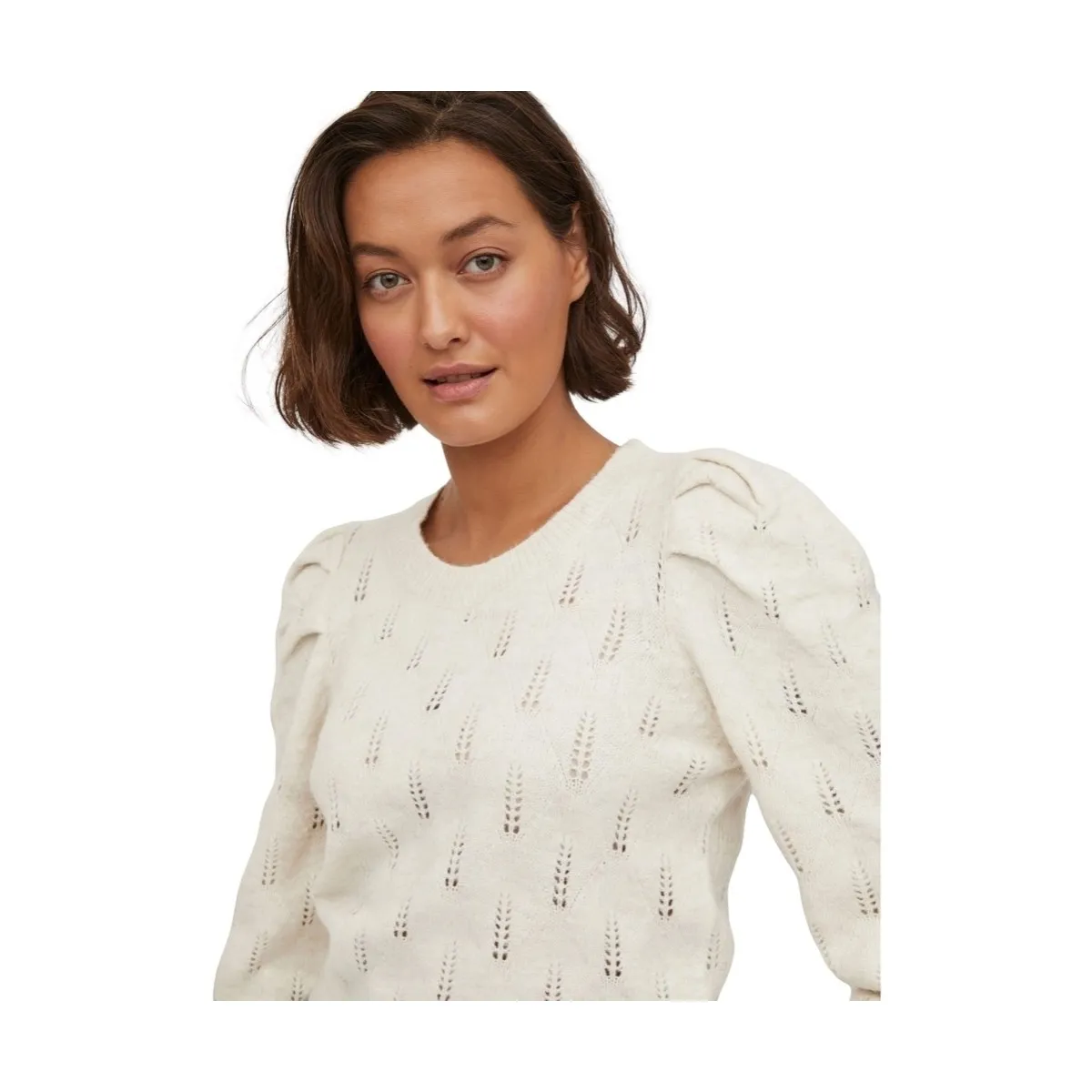 KNIT ELANIA L/S  SUPER LIGHT NATURAL MELANGE