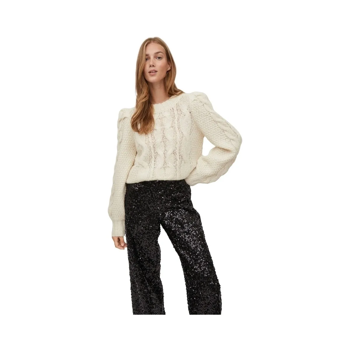 KNIT FIMINES L/S  BIRCH