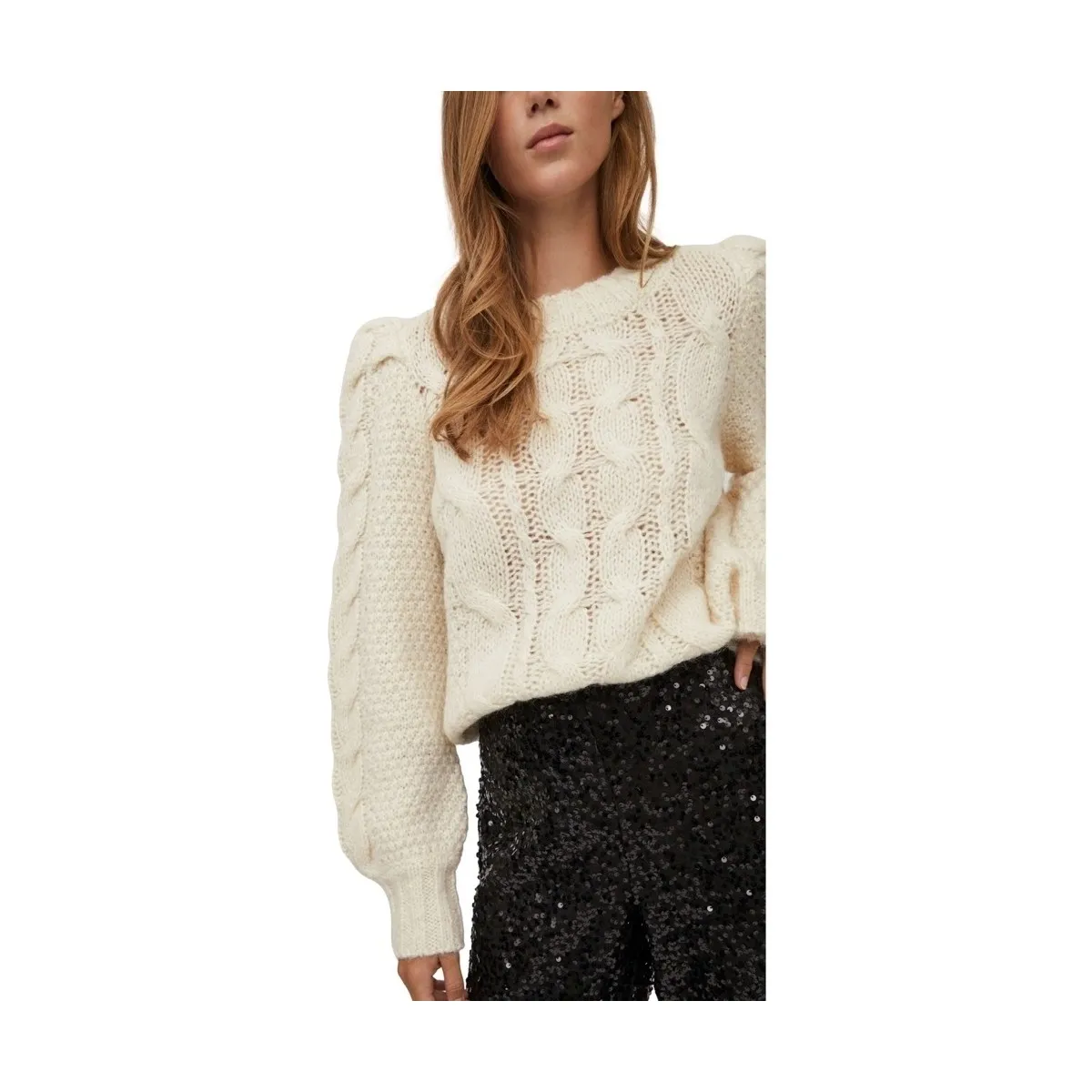 KNIT FIMINES L/S  BIRCH
